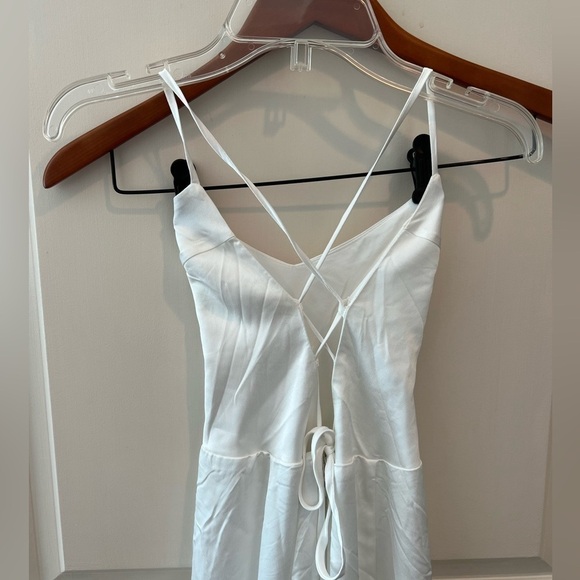 Show Me Your Mumu Godshaw Goddess maxi dress in ivory luxe satin - Picture 9 of 13